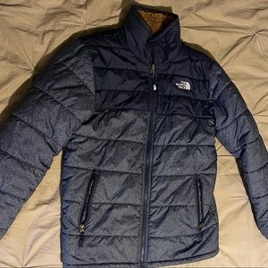 The North Face reversible puffer jacket - size unknown, fits like women’s small